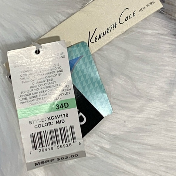 NWT Kenneth Cole Nightfall in Love Bikini Top - Picture 4 of 7